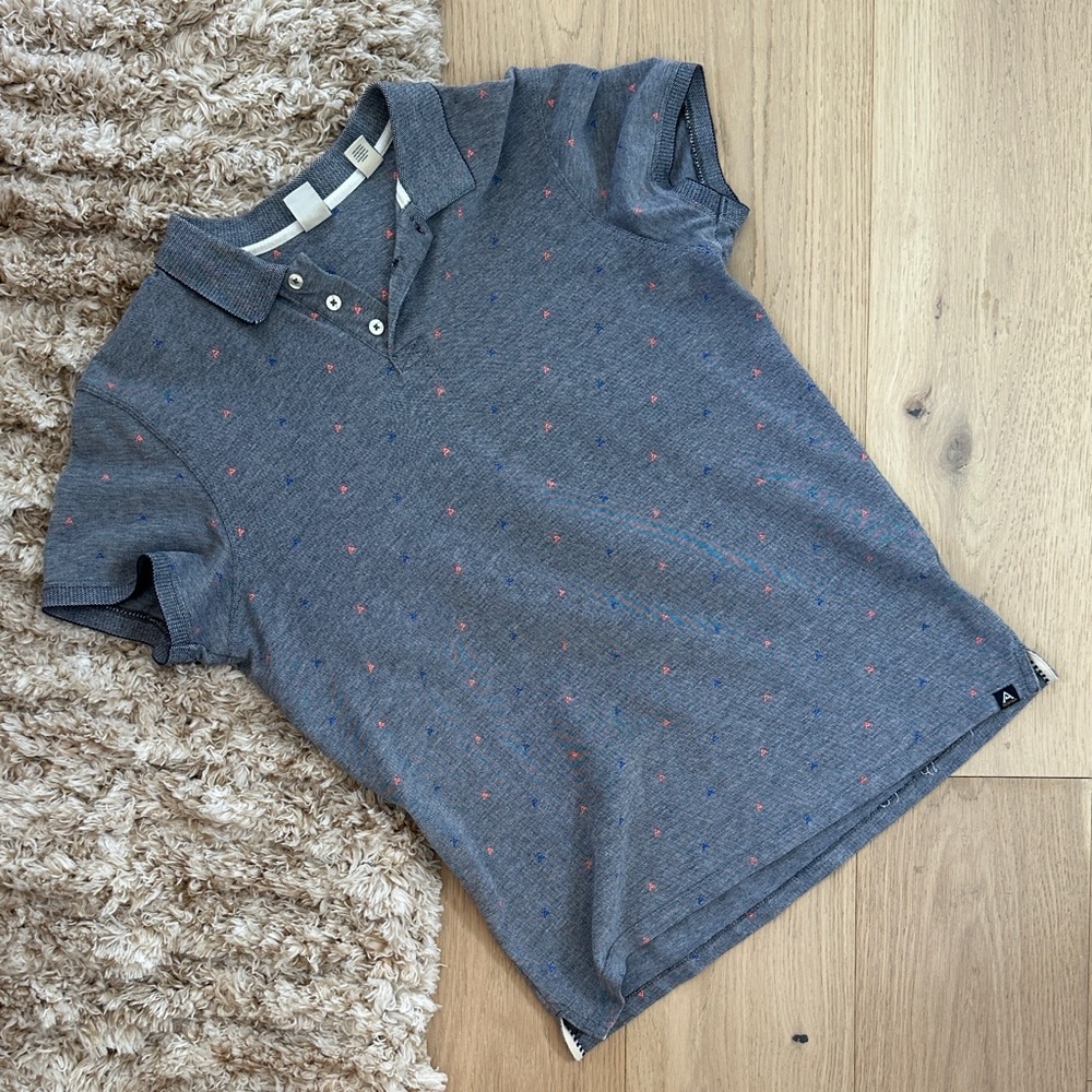 Scotch & Soda Blue Polo with Red Accents